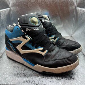 Size 12 Reebok Pump Omni Lite Hexalite Retro Mens Blue Black Basketball Shoes